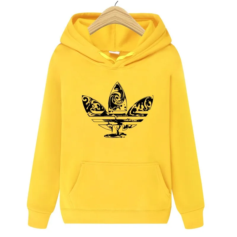 yellow 040 Толстовка с капюшоном для мужчин/женщин, новые модные толстовки с капюшоном, свитшоты+ спортивные штаны, костюмы, Осень-зима, теплый флисовый пуловер с капюшоном - Цвет: yellow 040