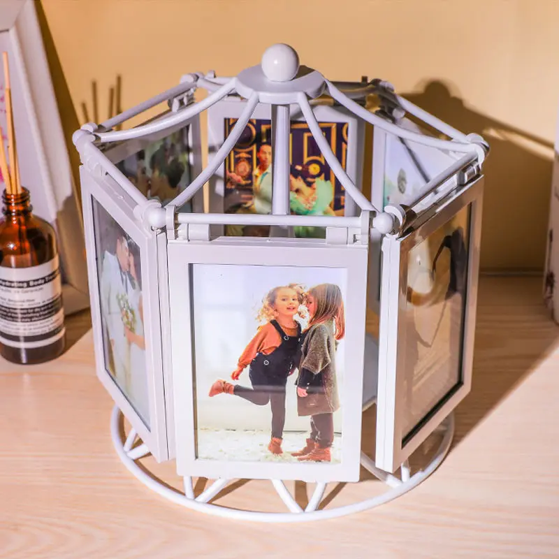 Домашняя Музыкальная шкатулка с колесами обозрения мельница 5 дюймов фоторамка