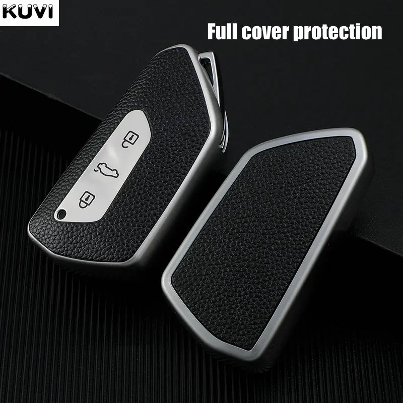 Кожаный ТПУ чехол для автомобильного ключа с дистанционным управлением VW Volkswagen