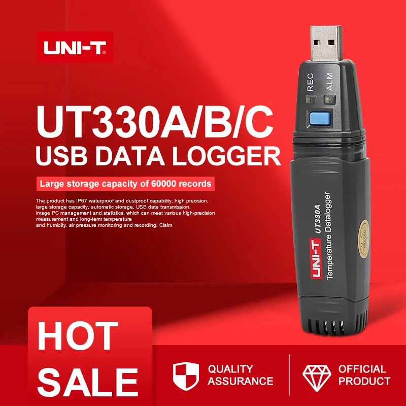 Высокоточный USB Datalogger UT330A/UT330B/UT330C 60000 наборов устройство для хранения данных
