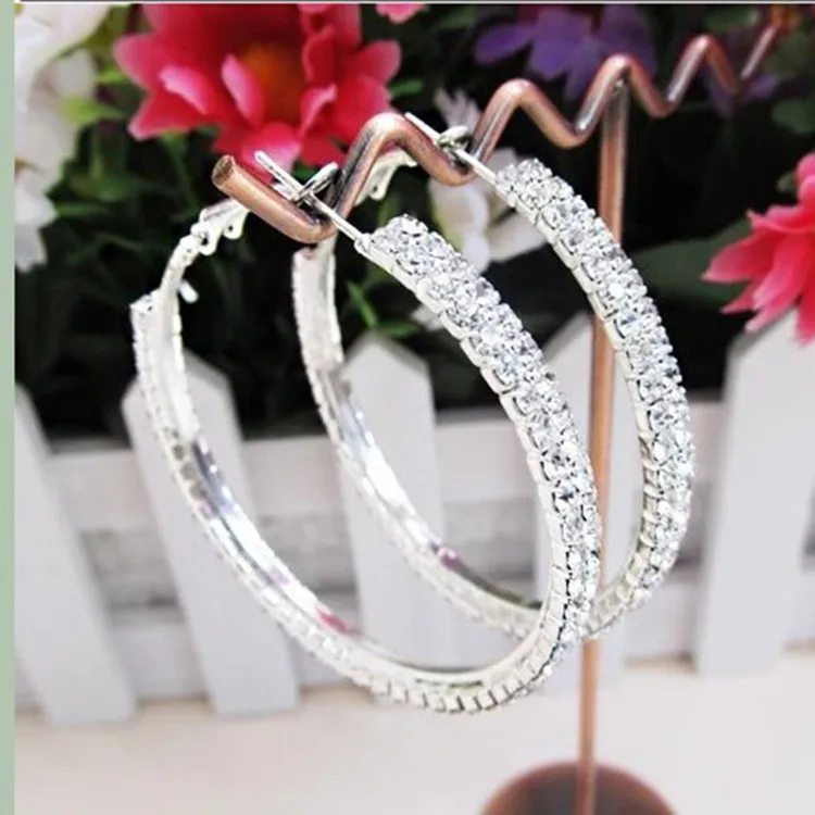 Круглые серьги простые большие круглые цветные серьги-кольца для женщин