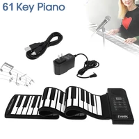 konix pu61s flexible digital display 61 keys 128 tones 128 rhythms children toys electronic roll up piano built in speaker