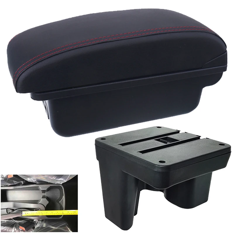 

Armrest Box For Toyota Hilux Auto Interior Retrofit Parts Storage Simple Installation Cup Holder Ashtray Car Accessories USB LED