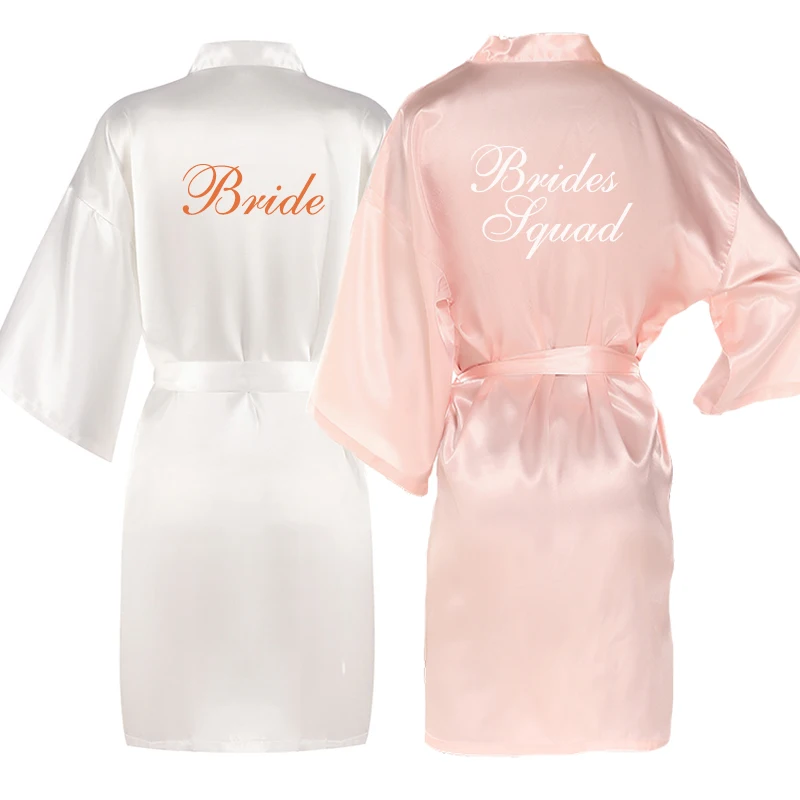 Новинка 2020 светло-розовые халаты для подружки невесты свадебные розовое