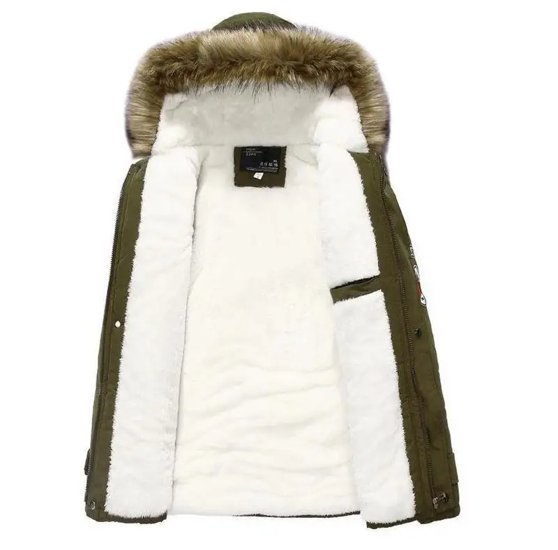 Men Winter Jas Army Green/Black/khaki 2019 Fat Warm Bontkraag Long Jackets Hooded Parka Size S-XXXXL | Мужская одежда