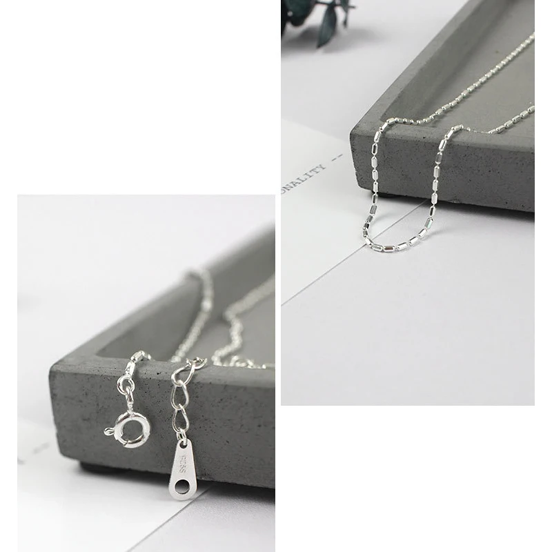 Цепочка Женская универсальная из серебра 925 пробы в виде цветка |