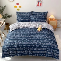 modern bedding set nordic geometric pattern single double bed luxury quilt cover cover pillowcase suit
