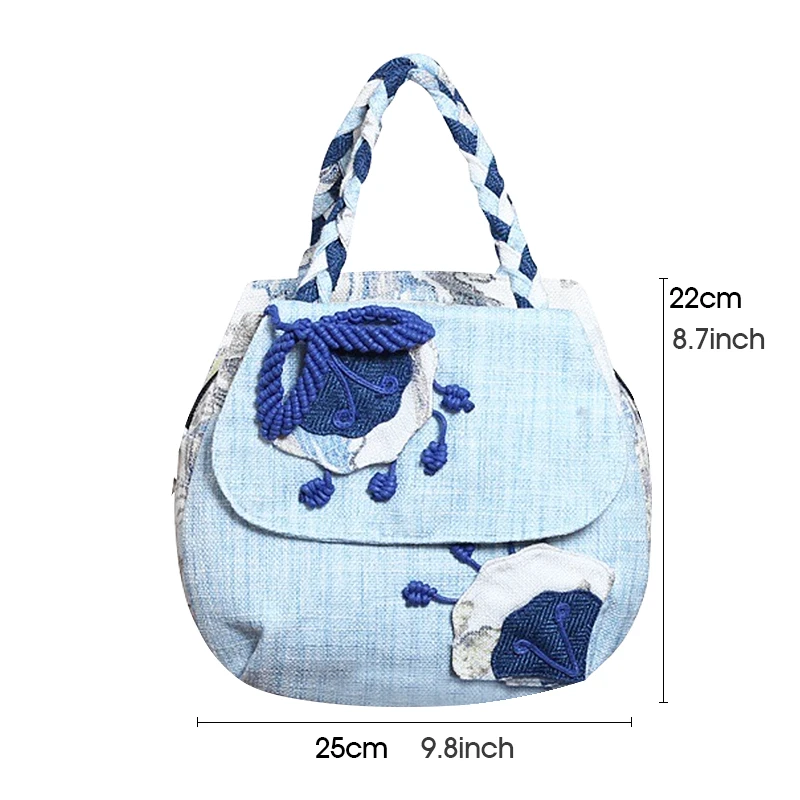 

Fashion Women Shoulder Bags Summer Handmade Woven Messenger Bag Retro Bohemia Ethnic Style Shopping Party Handbag for Girl