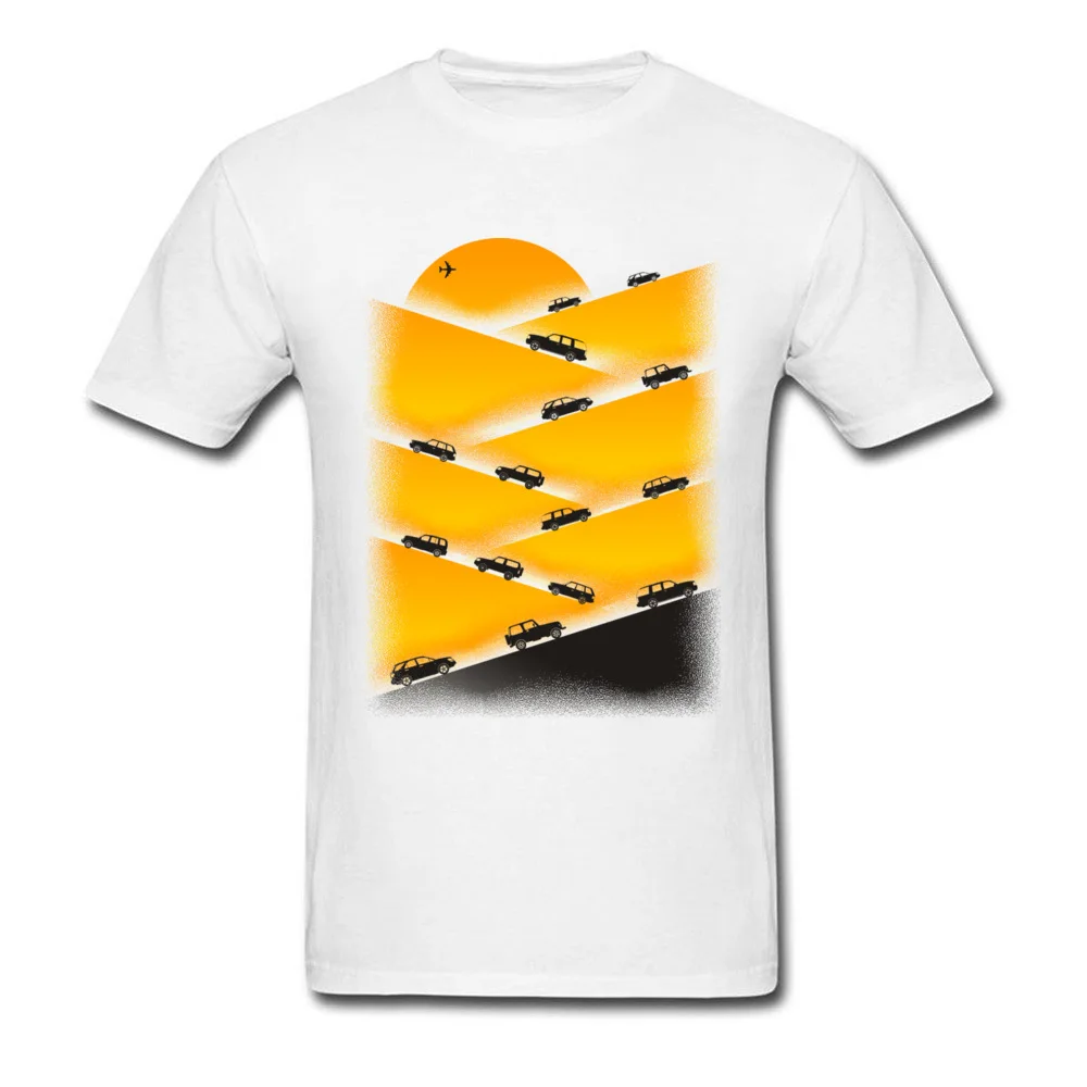 Длинные путешествия 2018 абстрактный вагон мультфильм футболка для мужчин летние