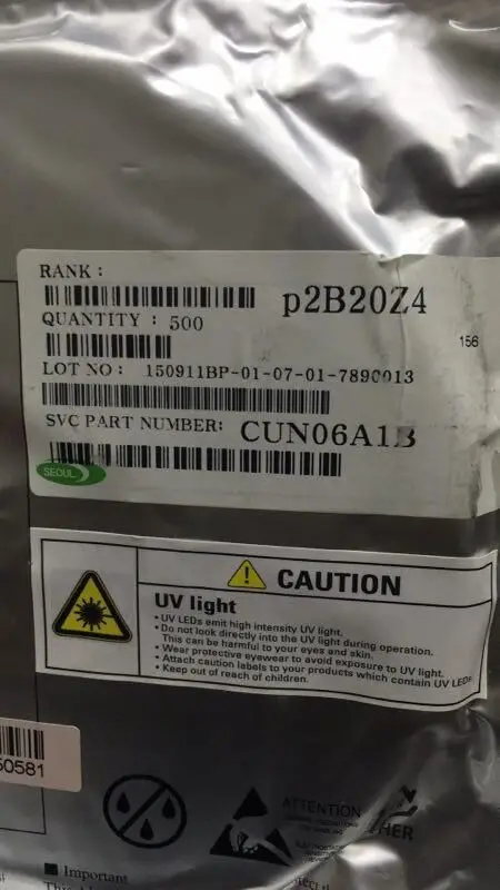 20 шт./лот SEOULVIOSYS силиконовая форма Z5 CUN06A1B УФ 3,5 V 405nm 3535 посылка чип