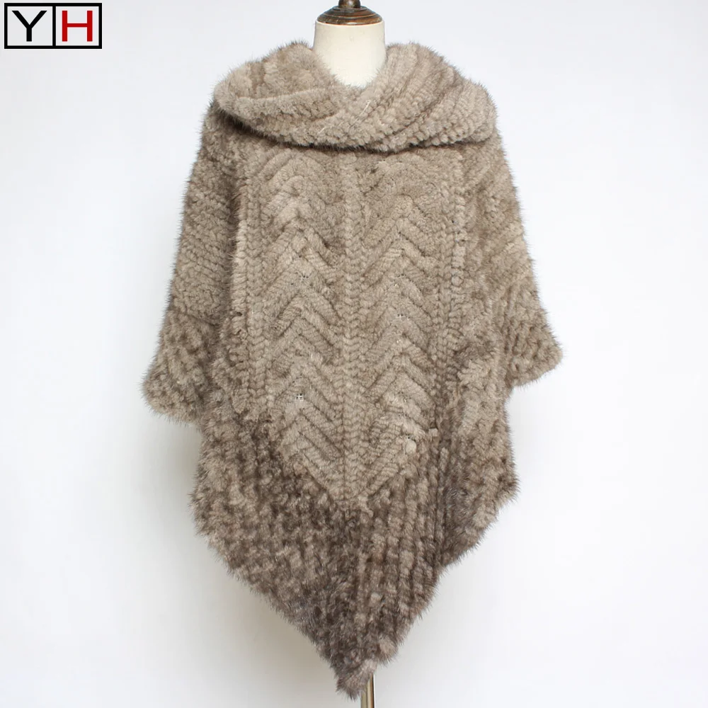 Новинка 2020 модная женская шаль из натурального меха норки шарф 100% накидка