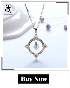 ORSA JEWELS 925 пробы серебряные женские ожерелья и подвески из пресноводного жемчуга уникальный кулон Русалочка Модные женские ювелирные изделия PSN48
