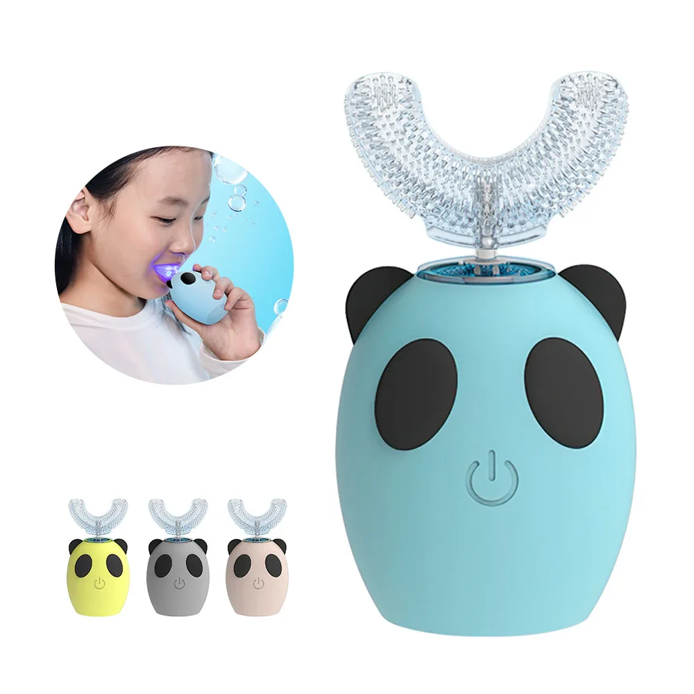

Portable U Type Children Sonic Electric Toothbrush Silicone 360 Degrees Teenager Teeth Cleaner Ultrasonic Electric Tooth Brush