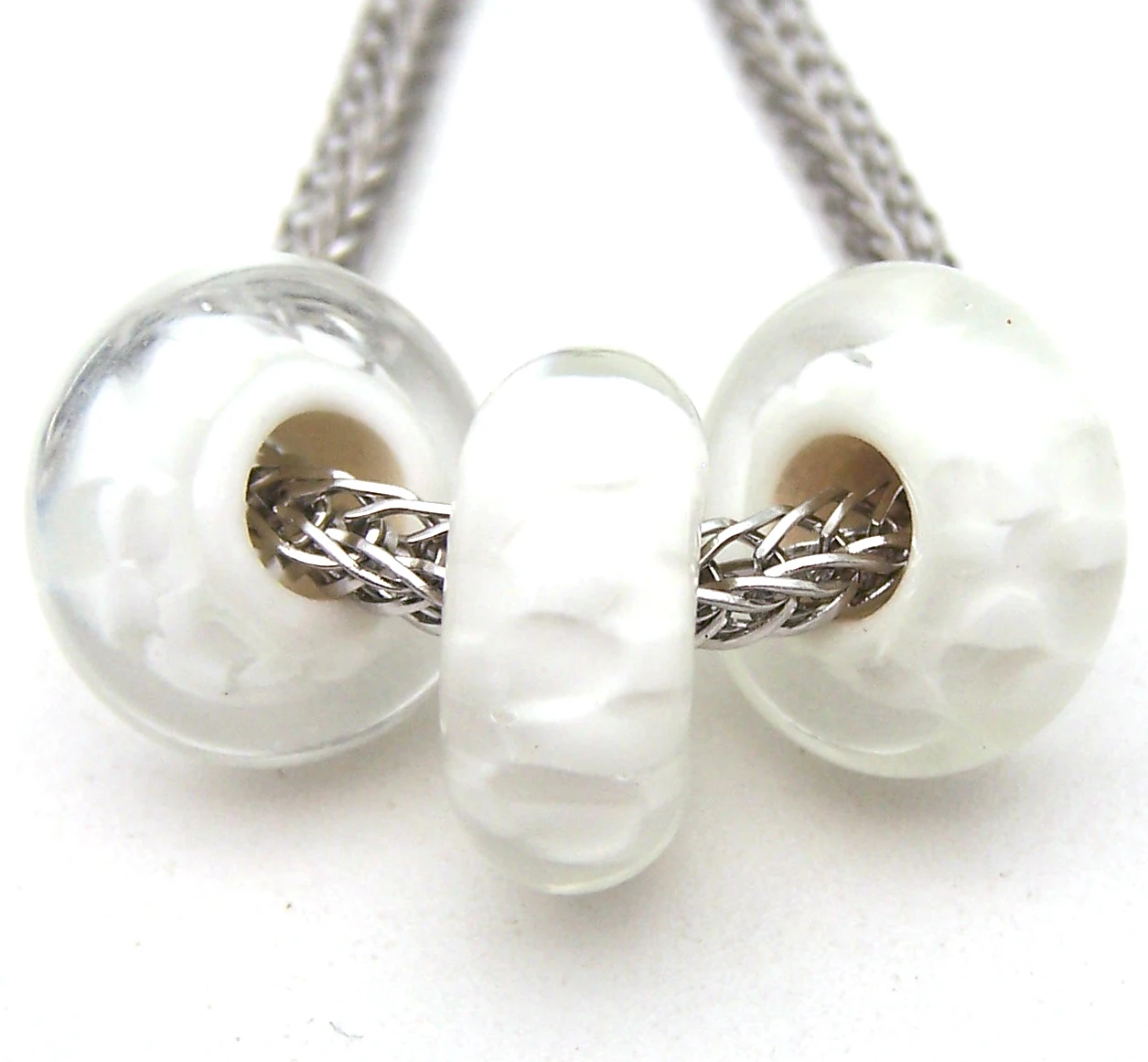 

JGLZ2312 3X 5MM Hole DIY GlassBead Murano Glass beads Fit European Charms Bracelet diy jewelry Lampwork