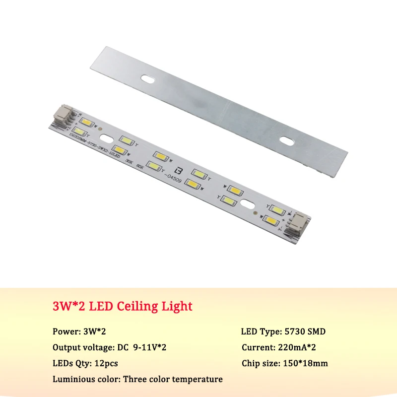 3W 3 Вт 4 Вт 6 Вт 8 Вт светодиодный потолочный светильник 5730SMD теплый/холодный белый двухцветный прямоугольный потолочный светильник Фойе Спальня Кухня Замена - Цвет корпуса: 3W