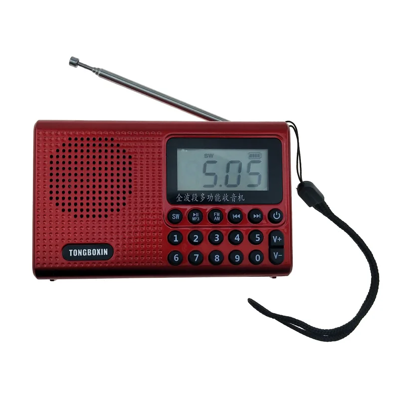 Коротковолновый Полнодиапазонный AM FM SW карманный радиоприемник цифровой