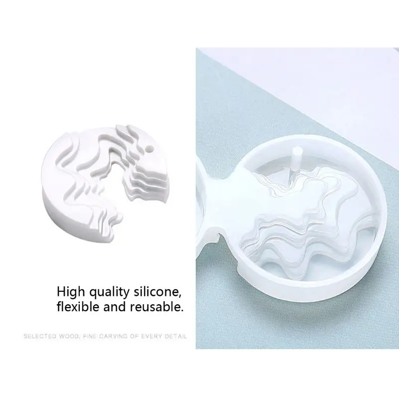 

Ocean Island Pendant Resin Molds Silicone Molds Jewelry Making Epoxy Resin Molds for Pendant Necklace Resin Crafts DIY