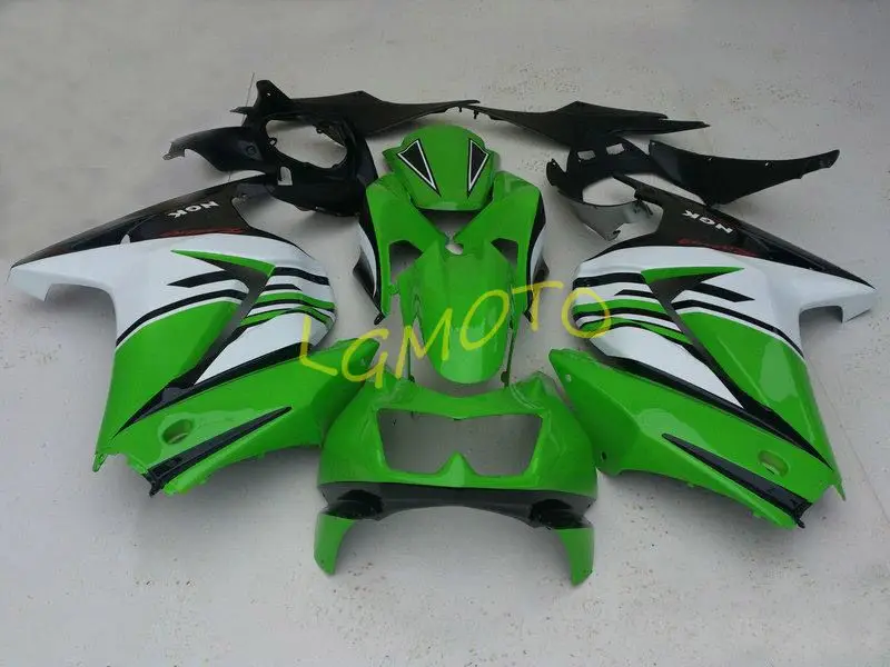 

Bodywork For KAWASAKI ZX250R EX250 2008 2009 2010 2011 2012 Green white EX 250 ZX 250R body kit EX250R 08 09 10 11 12 Fairings