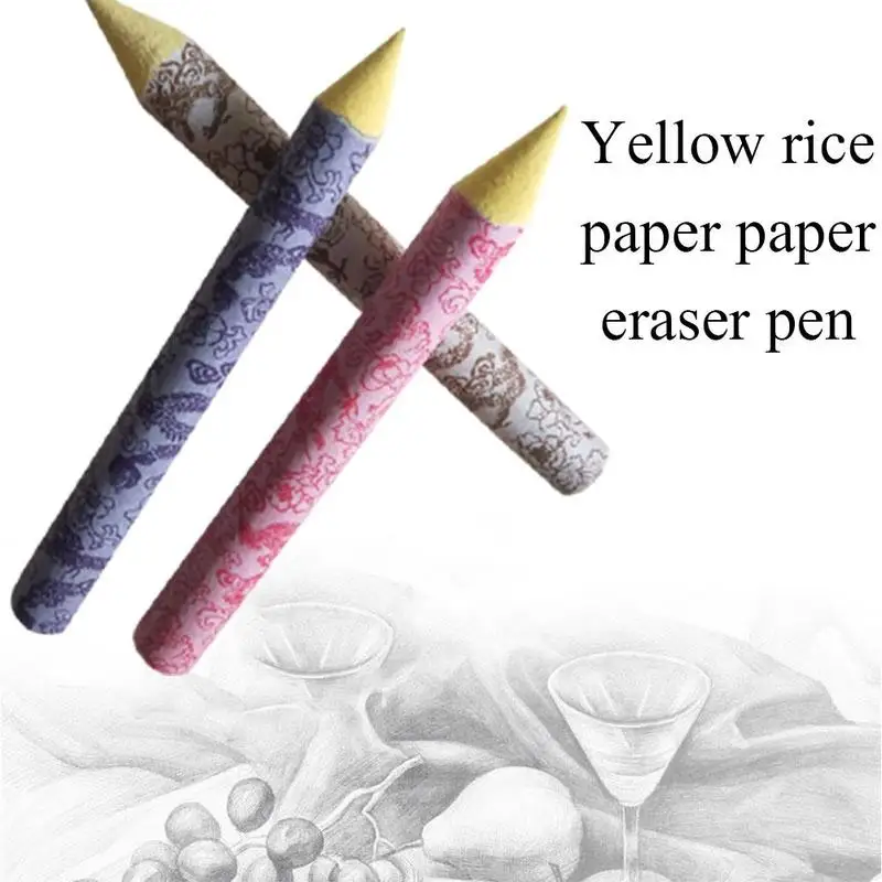 

1pcs Sketch Paper Pen Wipe Pen Eraser Stump Artist M For Painting I7L8
