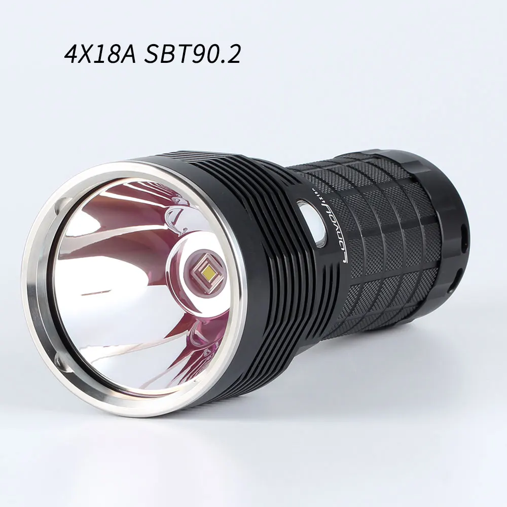 Конвой 4X18A фонарик SBT90.2 5400lm с регулировкой температуры и интерфейс зарядки type c 18650