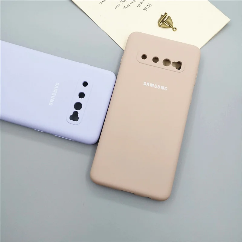 Samsung S10 Plus Case Silky Soft-touch Liquid Silicone Cover For Galaxy S10+ S10 S10E Lite Full Protective Shell Hot selling ins
