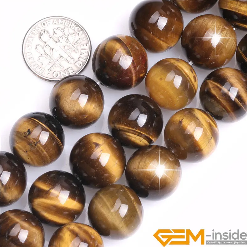 Натуральный драгоценный камень, желтый тигровый глаз, круглые бусины для изготовления ювелирных изделий, 15 дюймов, сделай сам, браслет, ожерелье, бусины для изготовления ювелирных изделий