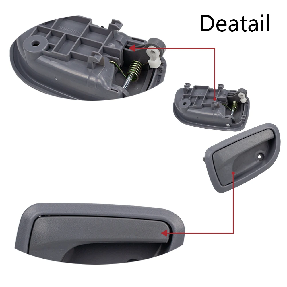 Левая Правая серая внутренняя дверная ручка для Kia Picanto Morning 2008 2010 82620 07010 07020