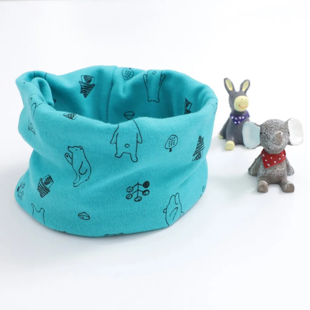 Осенне-зимний шарф для малышей девочек и мальчиков с героями мультфильмов