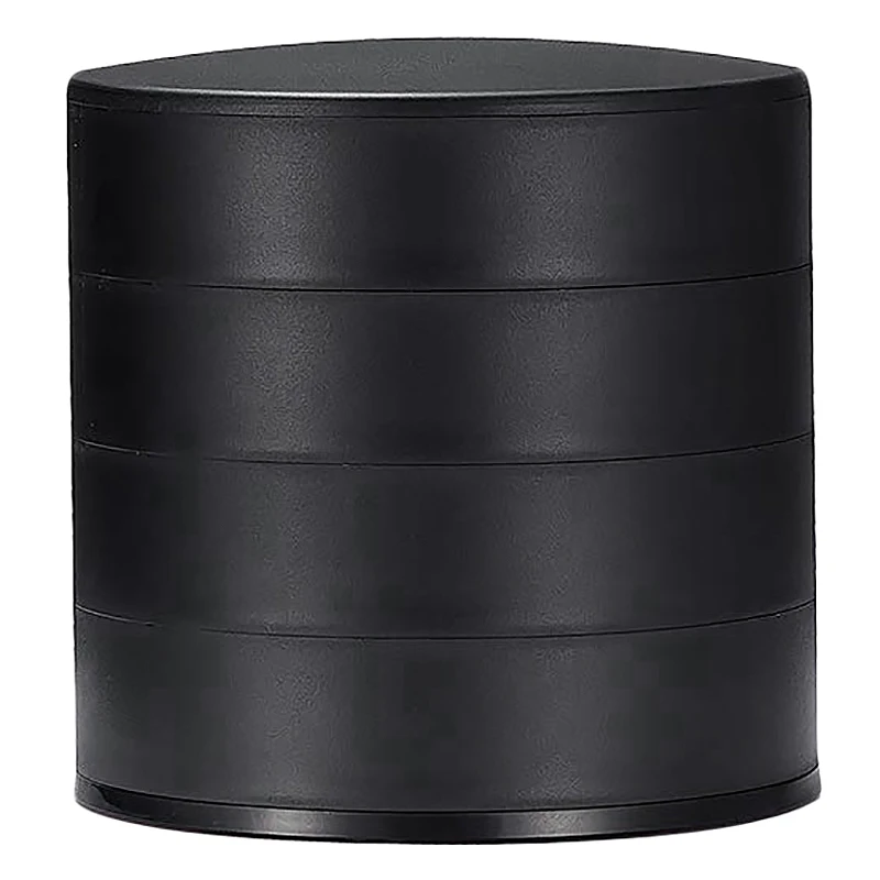 4 круглый Ланч-бокс для ювелирных украшений шкатулка башня кольца серьги ящик