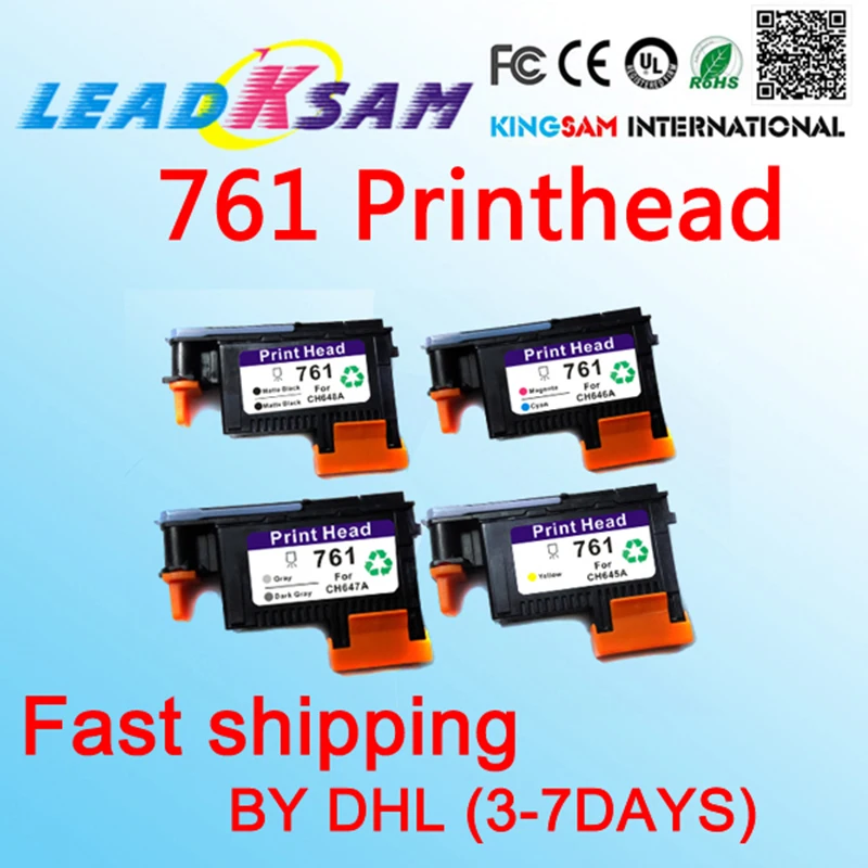 4x Быстрая доставка Совместимость для hp761 печатающая головка Замена 761 CH645A CH646A CH647A