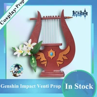 11 cos prop venti anime genshin impact poet cos pvc props weapon harp game cosplay costume props role playing prop for unisex