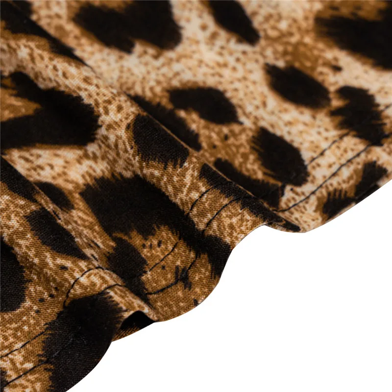 

Women Flare Sleeve Bodycon Leopard Dress 2020 Autumn Fashion Ladies Club Streetwear Casual Mini Dress