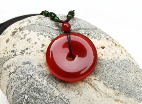 LETSFUN Изящные Ювелирные изделия красный агат драгоценный камень счастливый мир