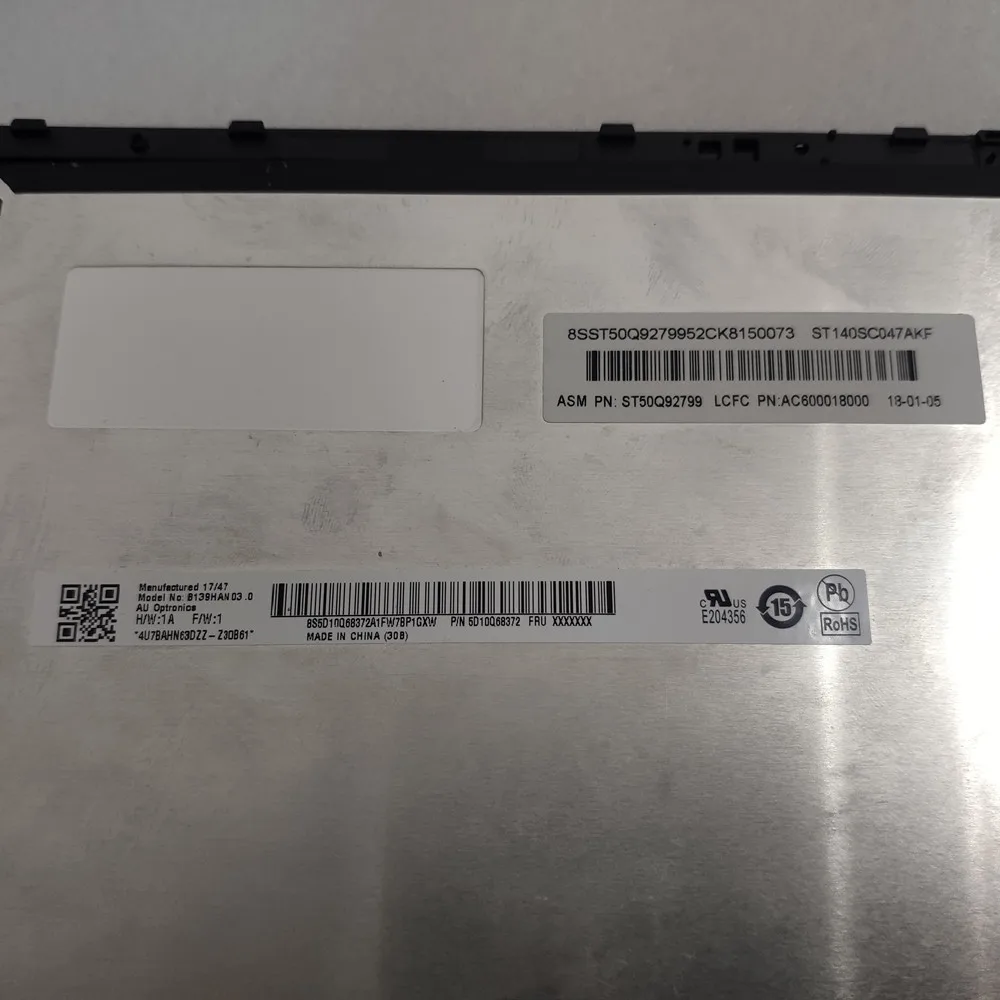 

13.9FHD B139HAN03.0 LCD Module FRU 5D10S73319 Yoga C930-13IKB Laptop 81C4