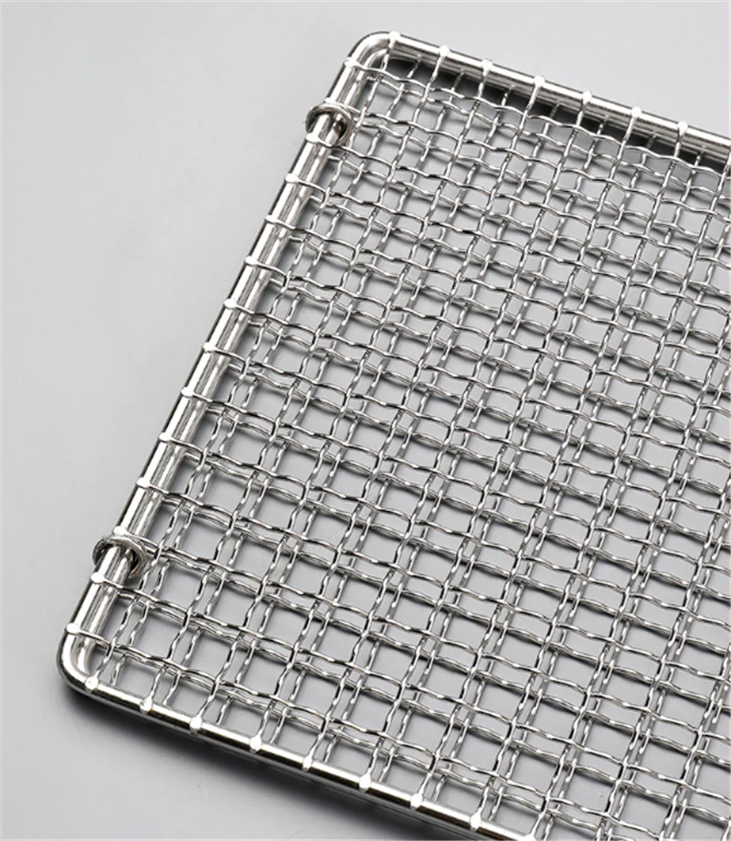 304 stainless steel round barbecue BBQ grill net meshes racks grid grate Steam Camping Hiking Outdoor Mesh Wire Net | Дом и сад