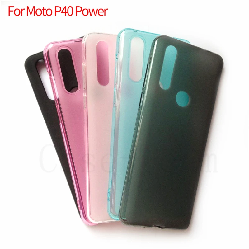 1 шт. яркий чехол для Moto P40 Power мягкий из ТПУ cover принимаются разные модели |
