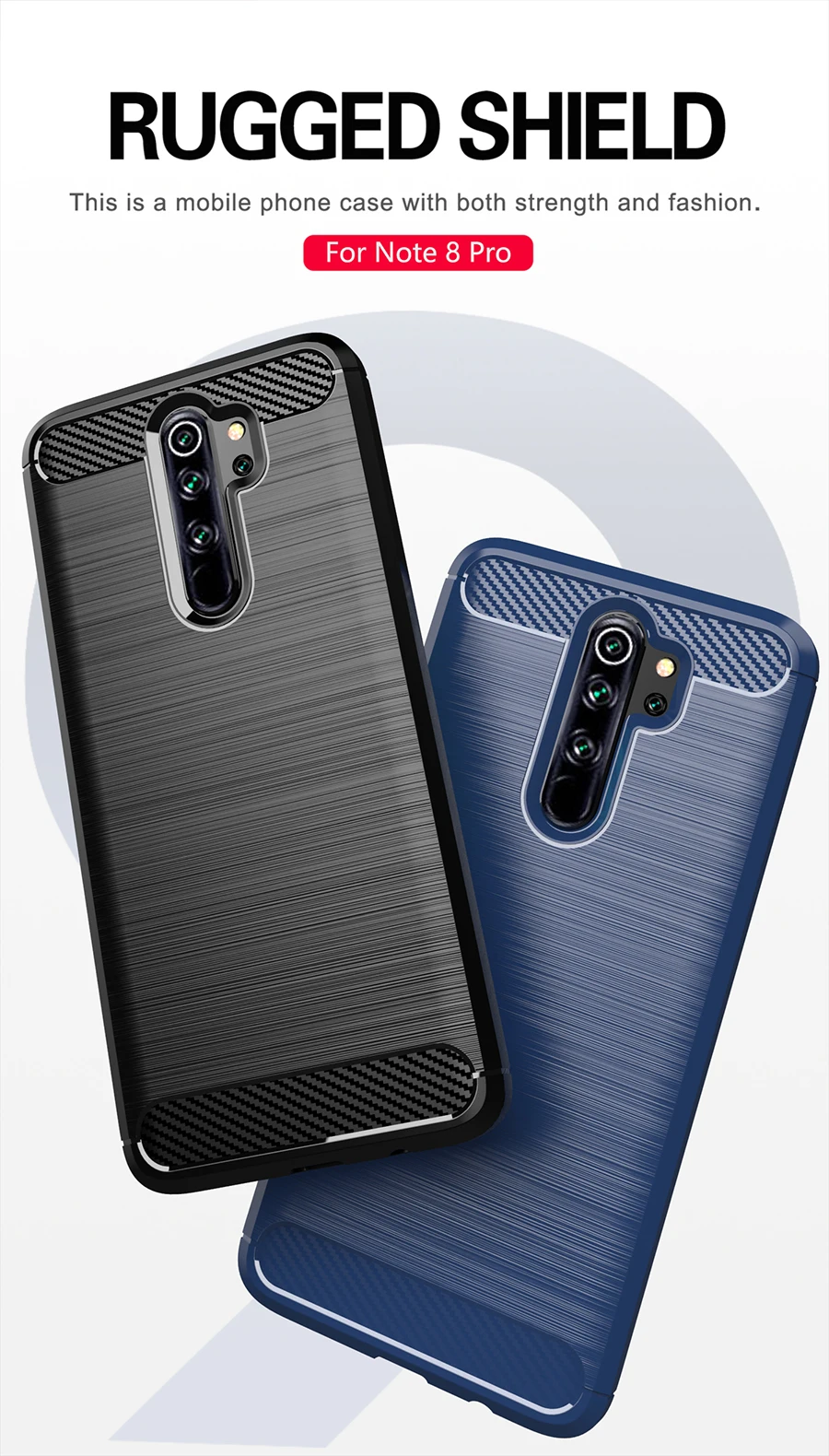 Чехол для Xiaomi Redmi Note 8 Pro Чехол Redmi Note 8 Pro из углеродного волокна TPU противоударный чехол Роскошный Xiomi Note8 чехол s Global 8T
