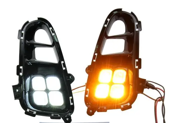 2 шт. DRL Светодиодный дневной светильник переднего бампера светодиодный туман