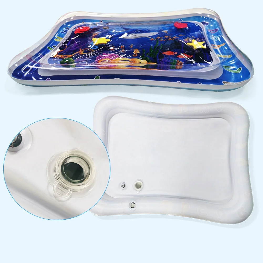 Детский Надувной интерактивный водный коврик с морскими животными летний