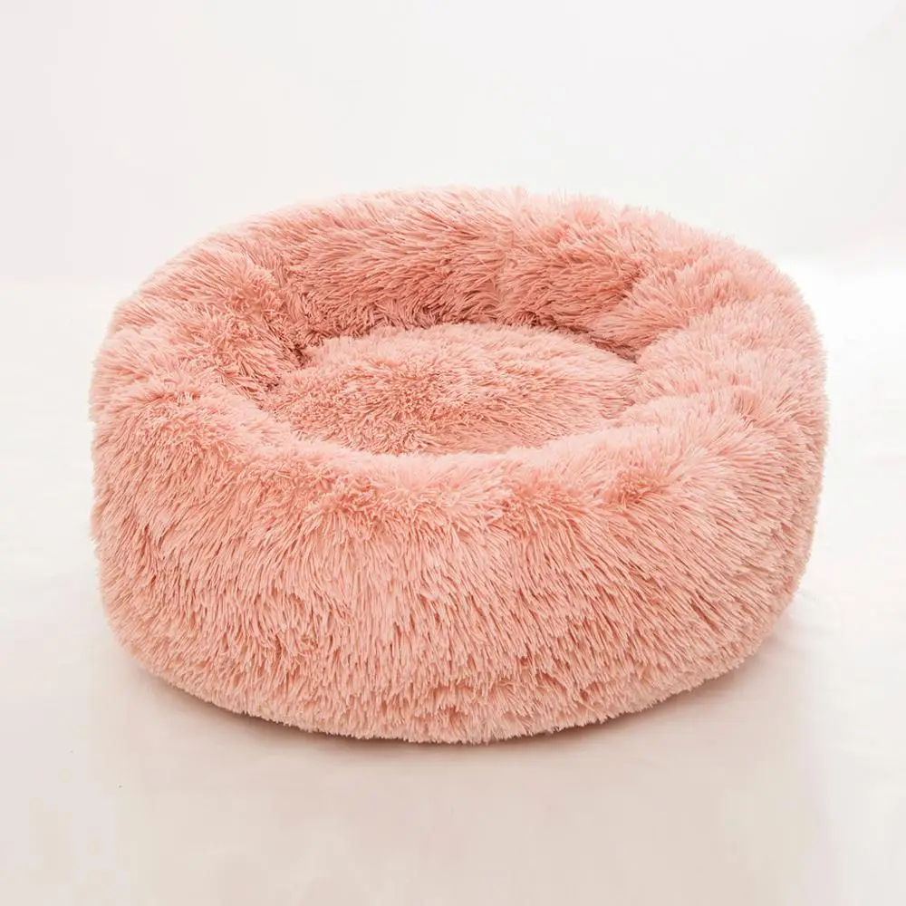 

Thick Cotton Super Warm Plush Dog Beds For Small Medium Large Dogs Pet Supplies Accessories Round Soft Plush Cat Sofa Mats