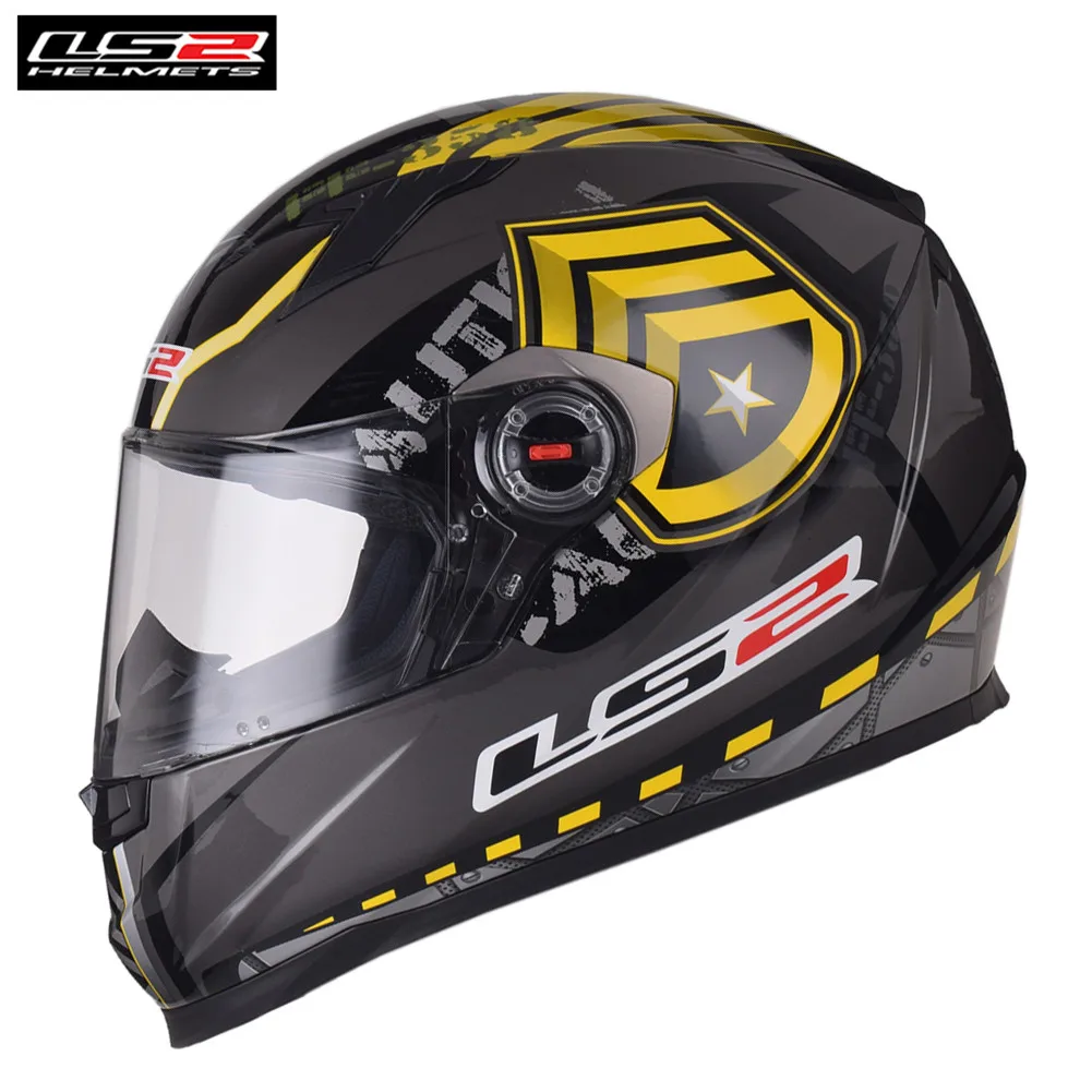 LS2 Ветеран полный лицо мото гоночный мотоциклетный шлем велосипед Краш Мотор Kask