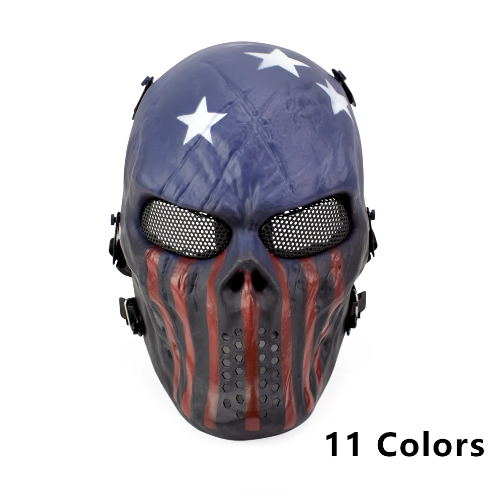 Маска на все лицо с черепом для экшн-партии страйкбовечерние армейская маска