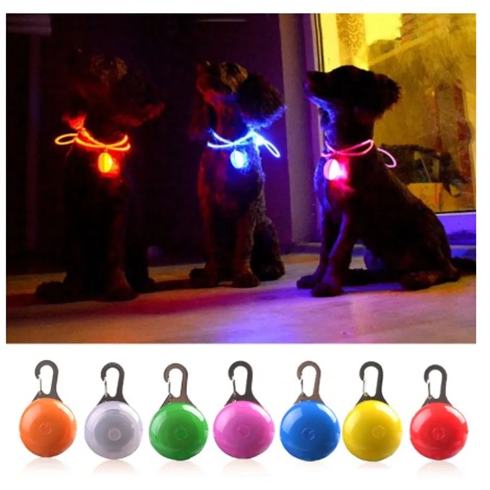 Светодиодный фонарик ошейник для собаки кошки светящийся кулон безопасность