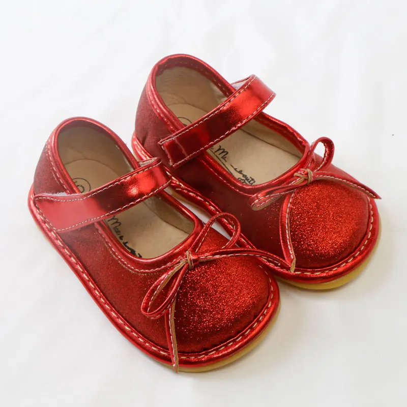 Kids Shoes Princess Glitter Girls School Red Children Leather Party Dress Flat Little Baby Casual Sneaker |