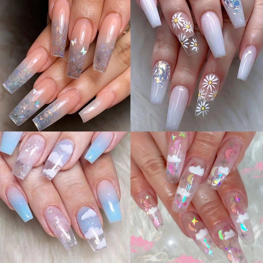 Прозрачный полигель KODIES для ногтей прозрачный акриловый полигель-лак быстрого