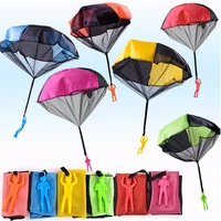 6 pcs kids hand throwing parachute toy for childrens educational parachute with figure soldier outdoor fun sports play game