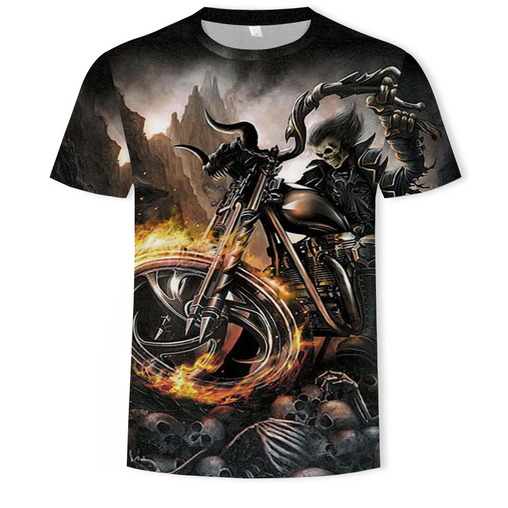

Factory direct sales fashion Harajuku summer men's T-shirt movie character pattern 3D printing casual T-shirt men's and women's