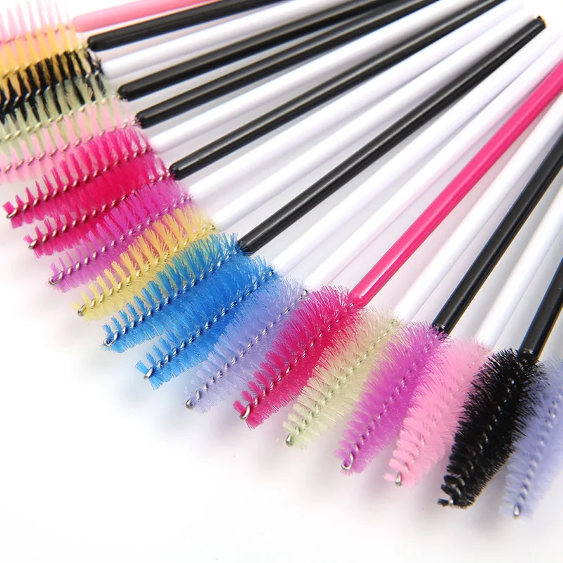 2500 pcs Waterdrop Nylon Mascara Wands for Lash Extension Brow Microblading Tools Disposable Brush for Makeup Accessories