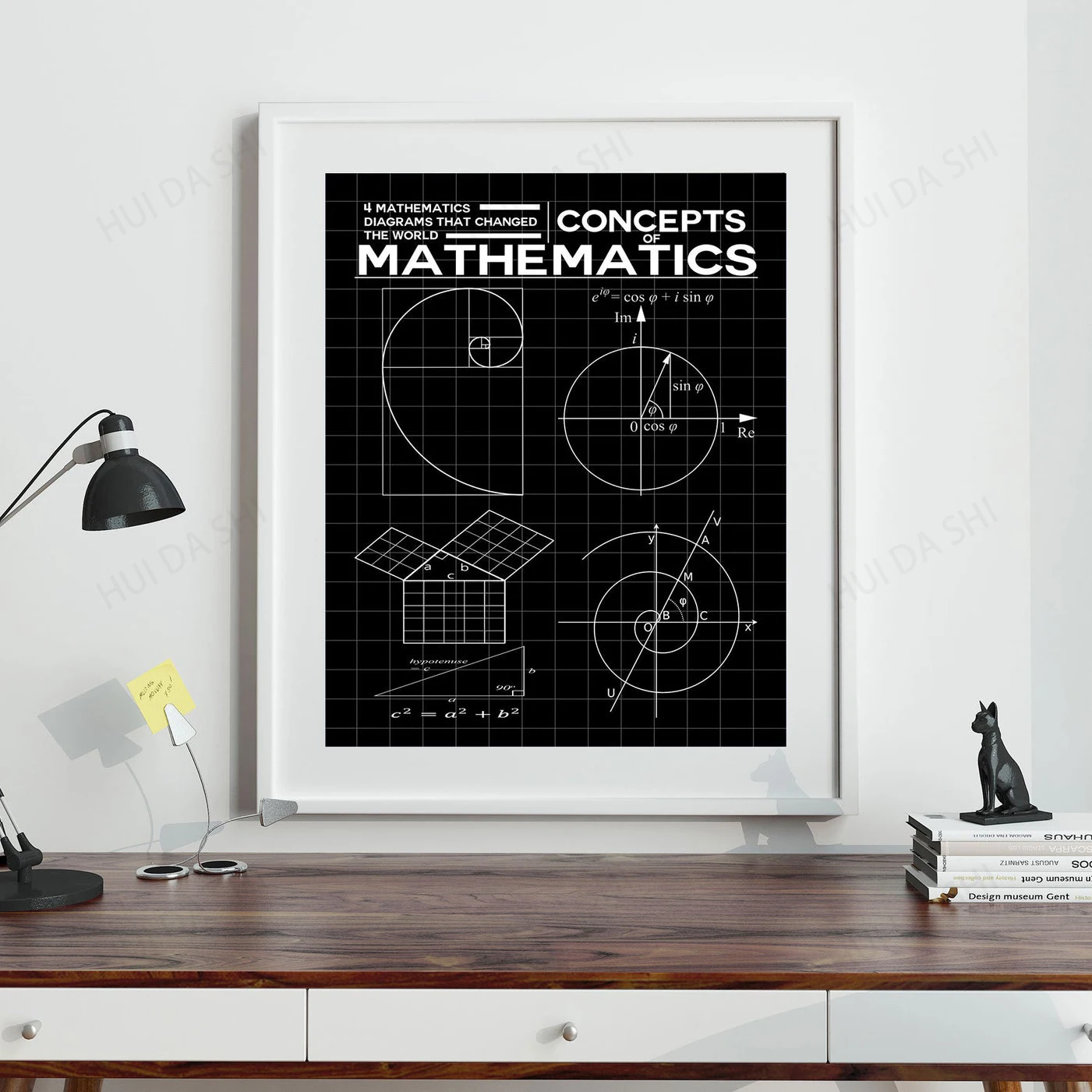 Математический плакат математическая печать изобретения математики настенное