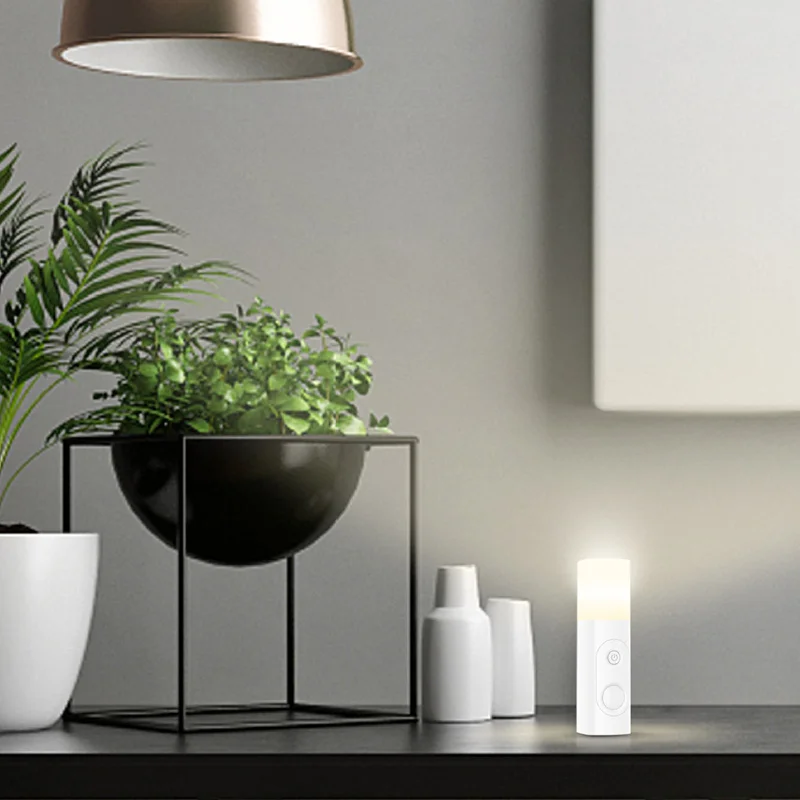 Прикроватный датчик движения Ночной светильник USB перезаряжаемый портативный